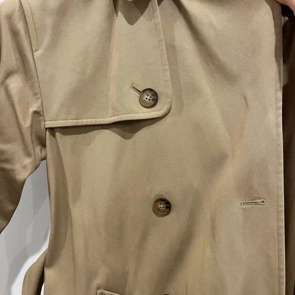 Polo by Ralph Lauren Double-Breasted Beige Twill Trench Coat - Picture 6 of 9